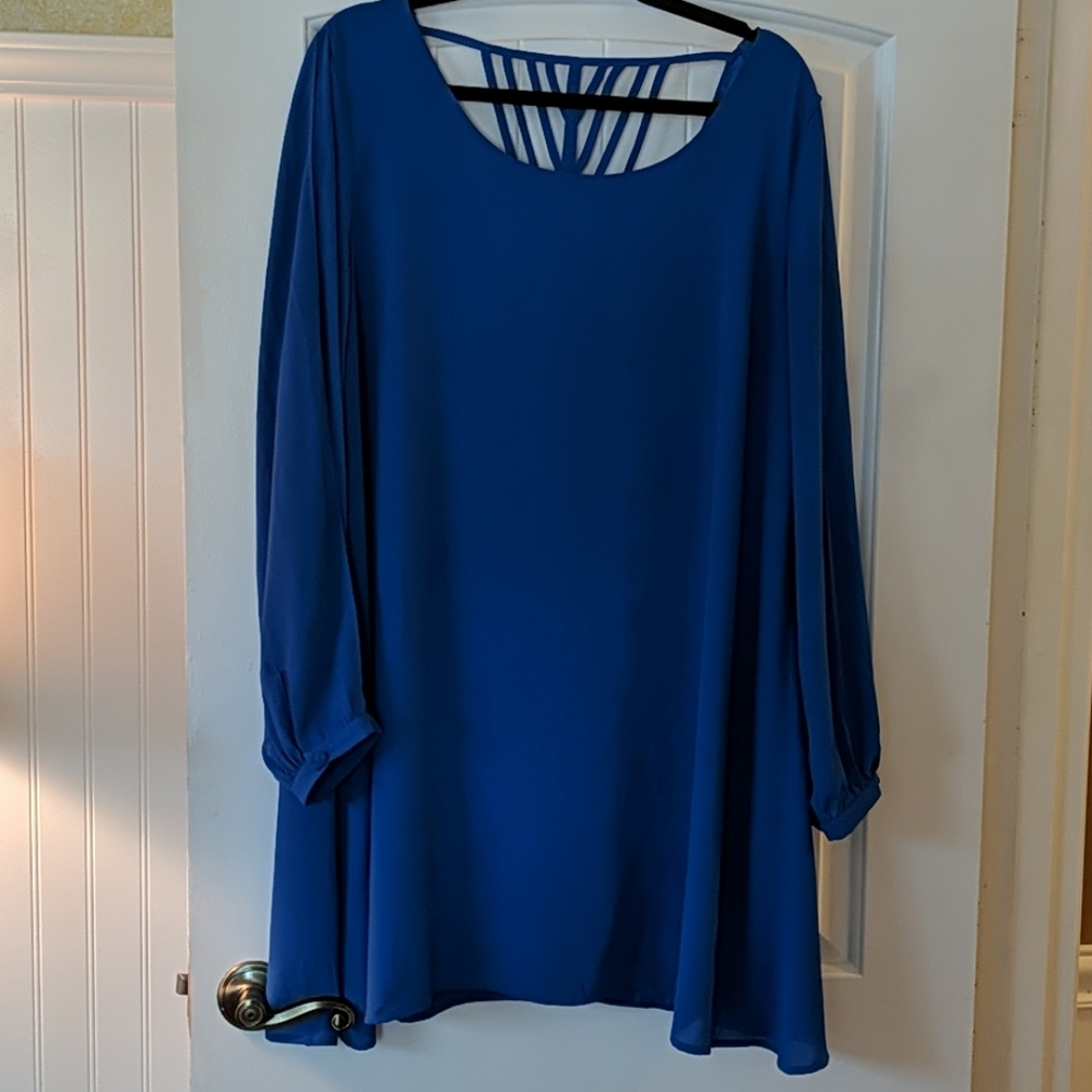 Chiffon Studded Back Shift Dress